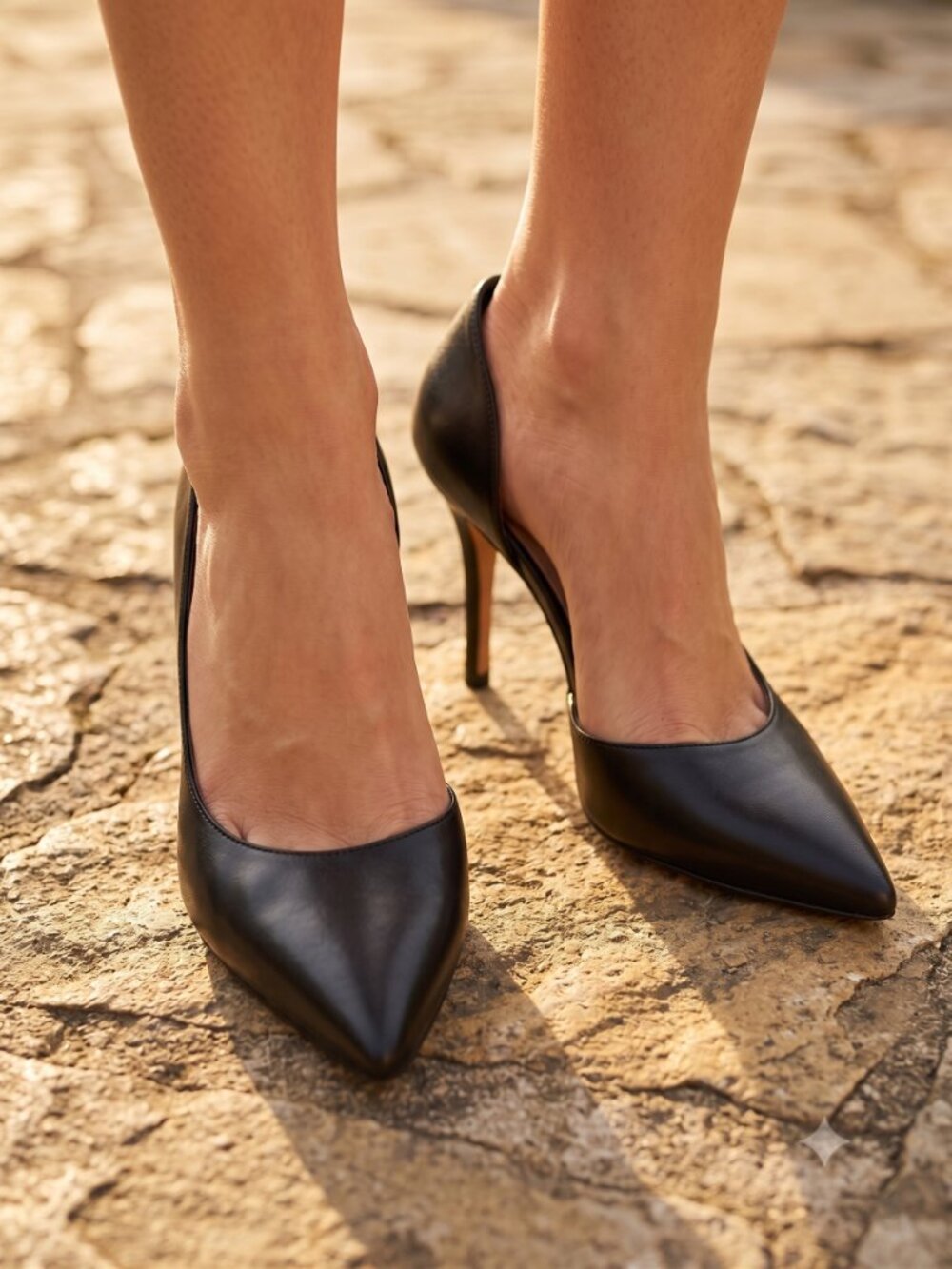 Vince Clair Clair black pointed dorsay heels